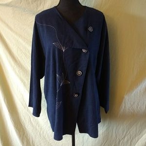 bird of paradise Jackets & Coats - Blue silk jacket bird of paradise Jackets & Coats - Blue silk jacket